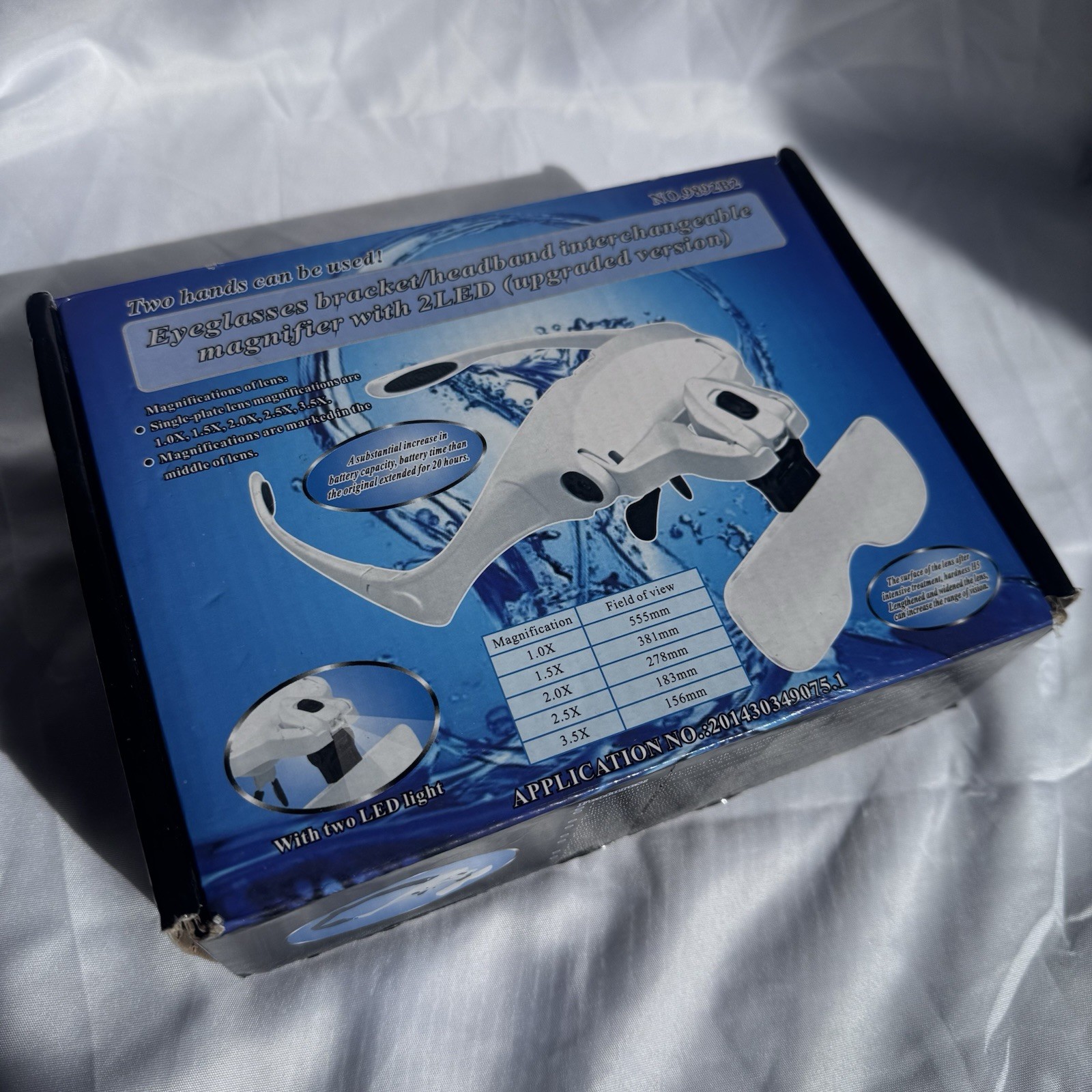 Eyeglasses bracket/headband interchangeable magnifier with 2LED upgraded version