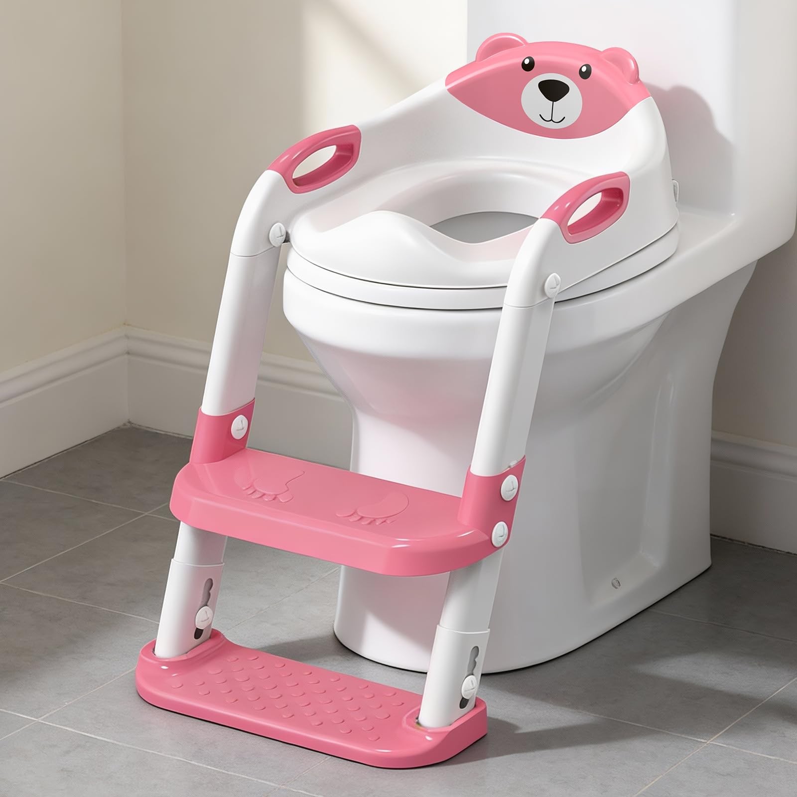 Potty Training Seat with Step Stool Ladder Kids Toddlers SKYROKU Toilet Boys