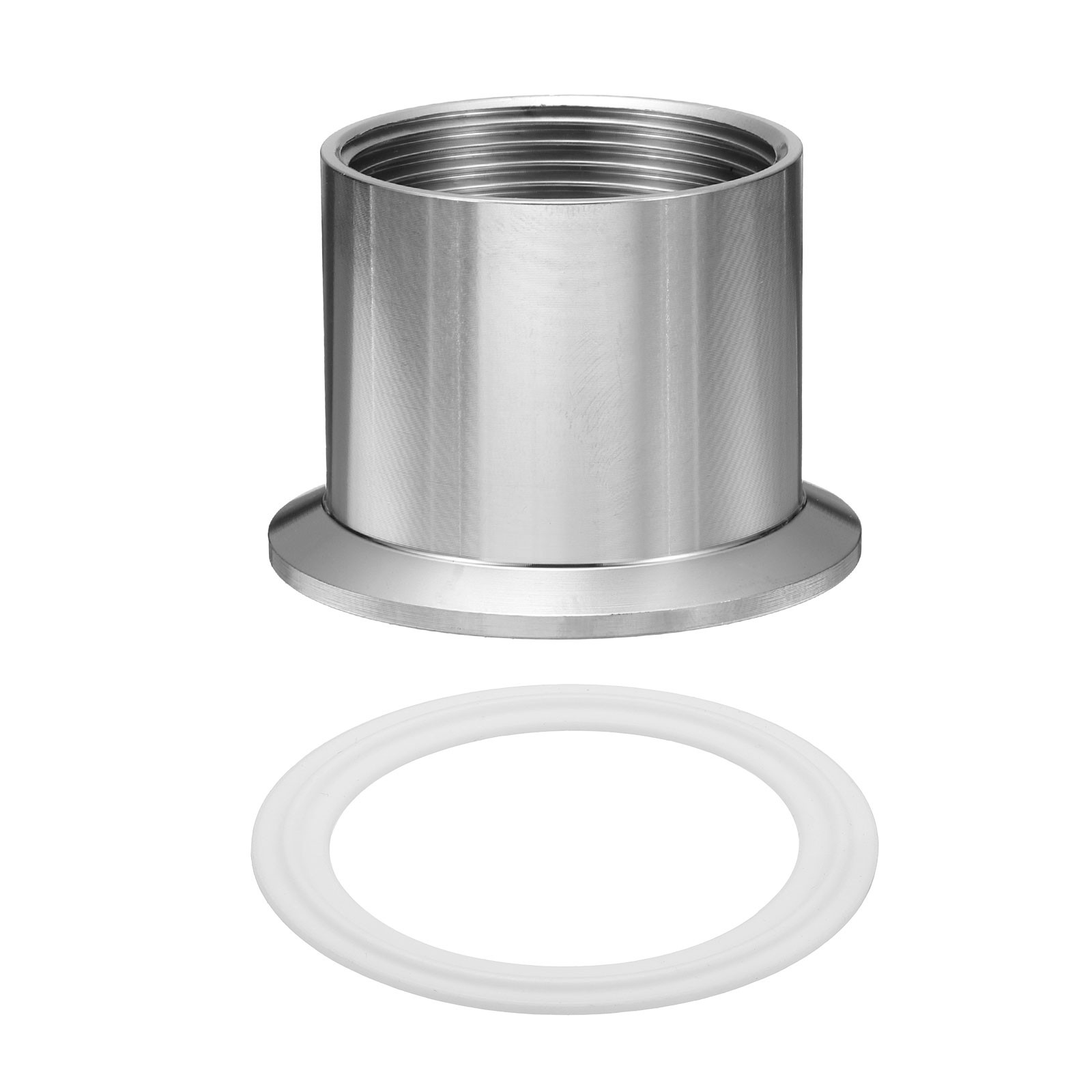 304 Stainless Steel Sanitary Pipe Fitting 1 1/2" PT Female Thread for Dairy