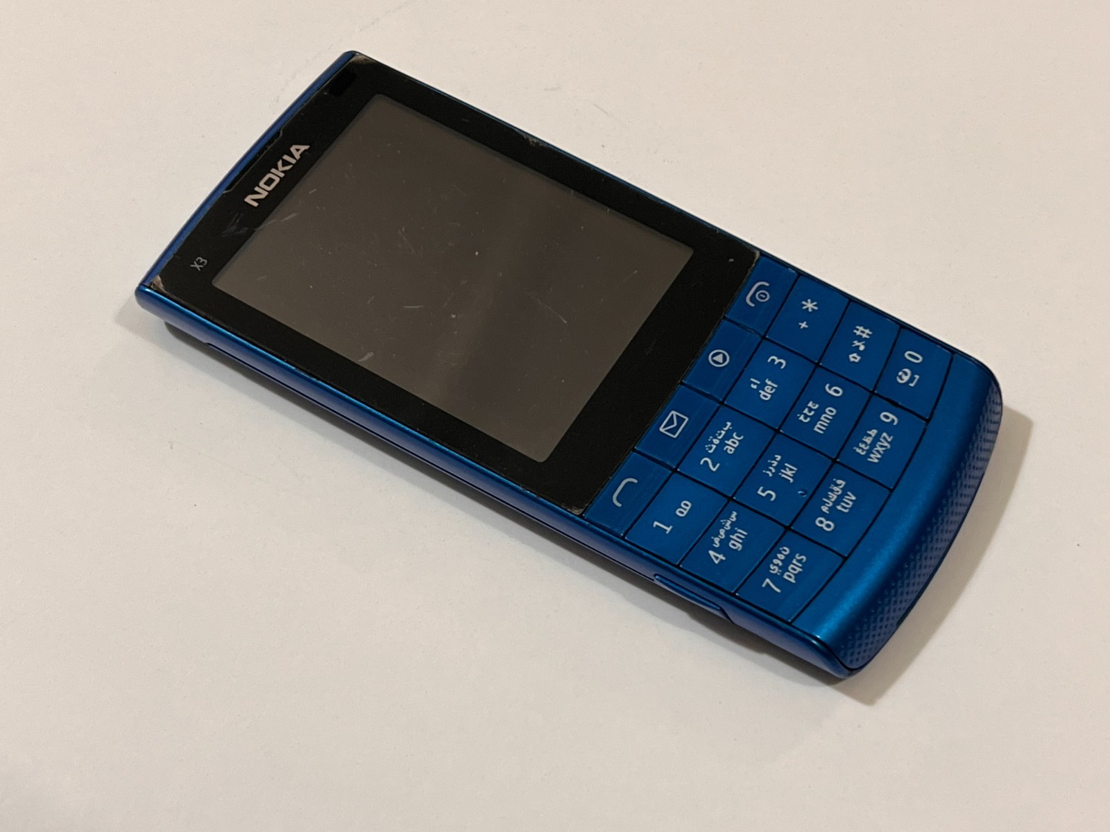 Nokia X3-02  Blue - GSM Vintage Cell phone Untested Mobile