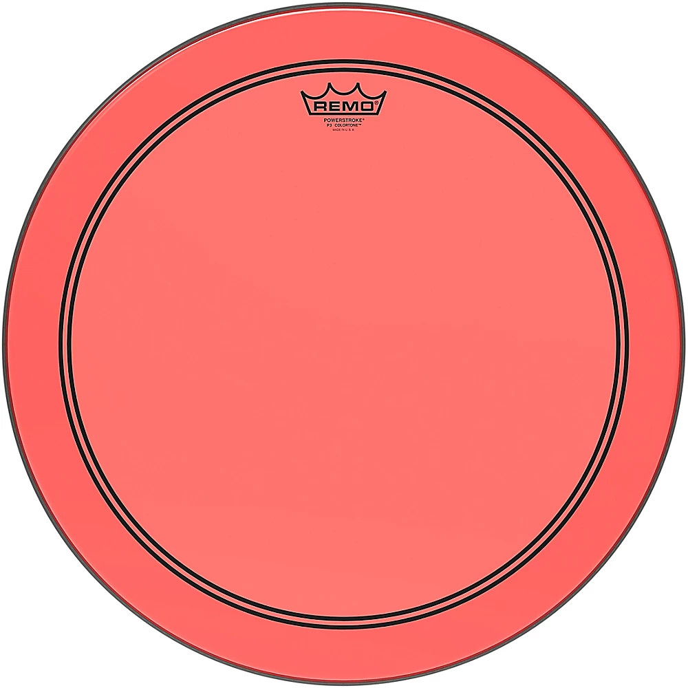 Remo Powerstroke P3 Colortone Red Bass Drum Head 18 in.