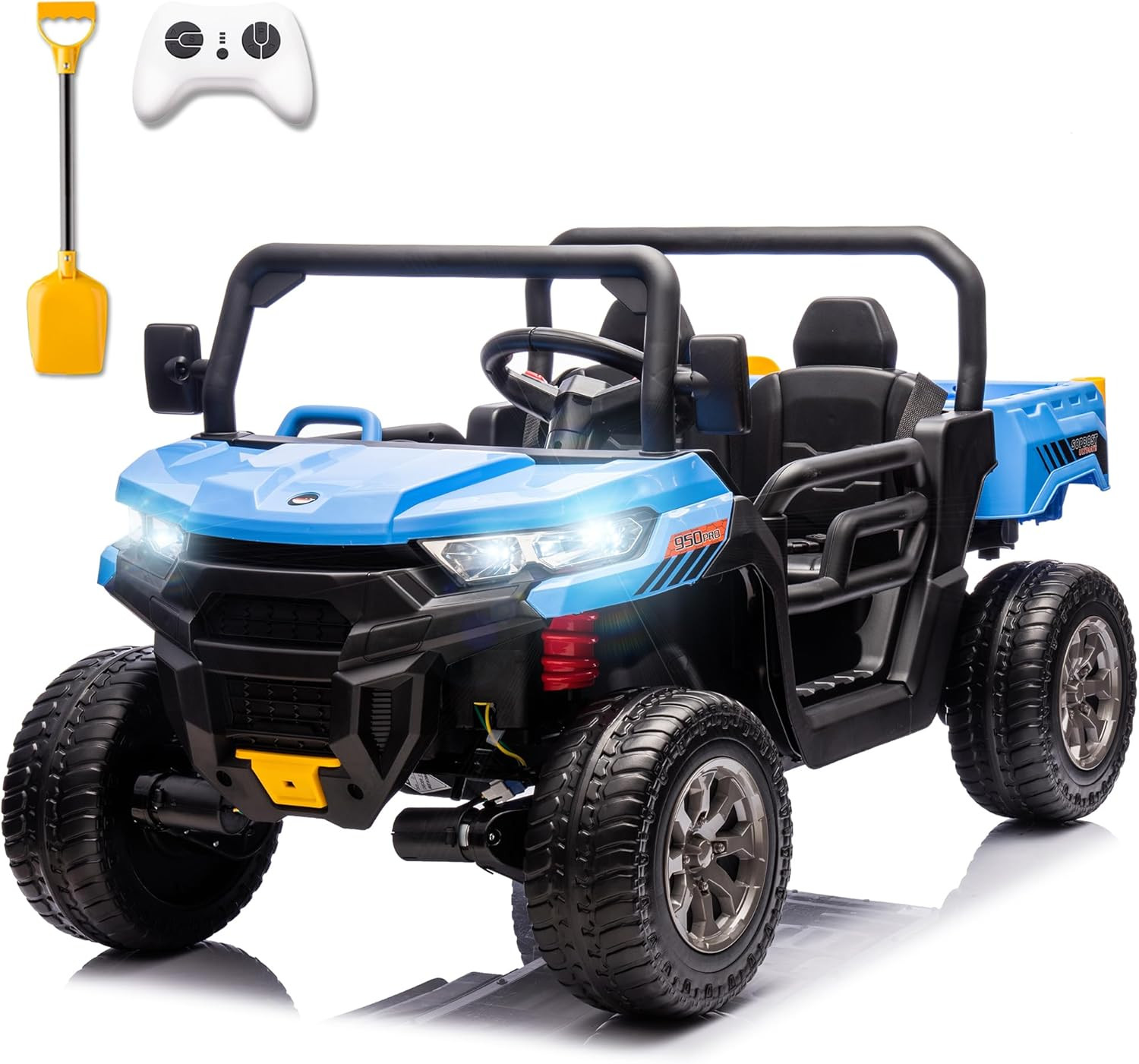 2 Seater 24V Ride on Dump Truck with 4×75W Motors Battery Powered Ride on Car wi