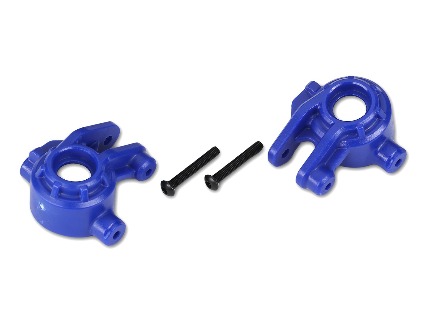 Traxxas 1/10 Slash 4x4 VXL * Left and Right Steering Blocks, Blue * 9037X
