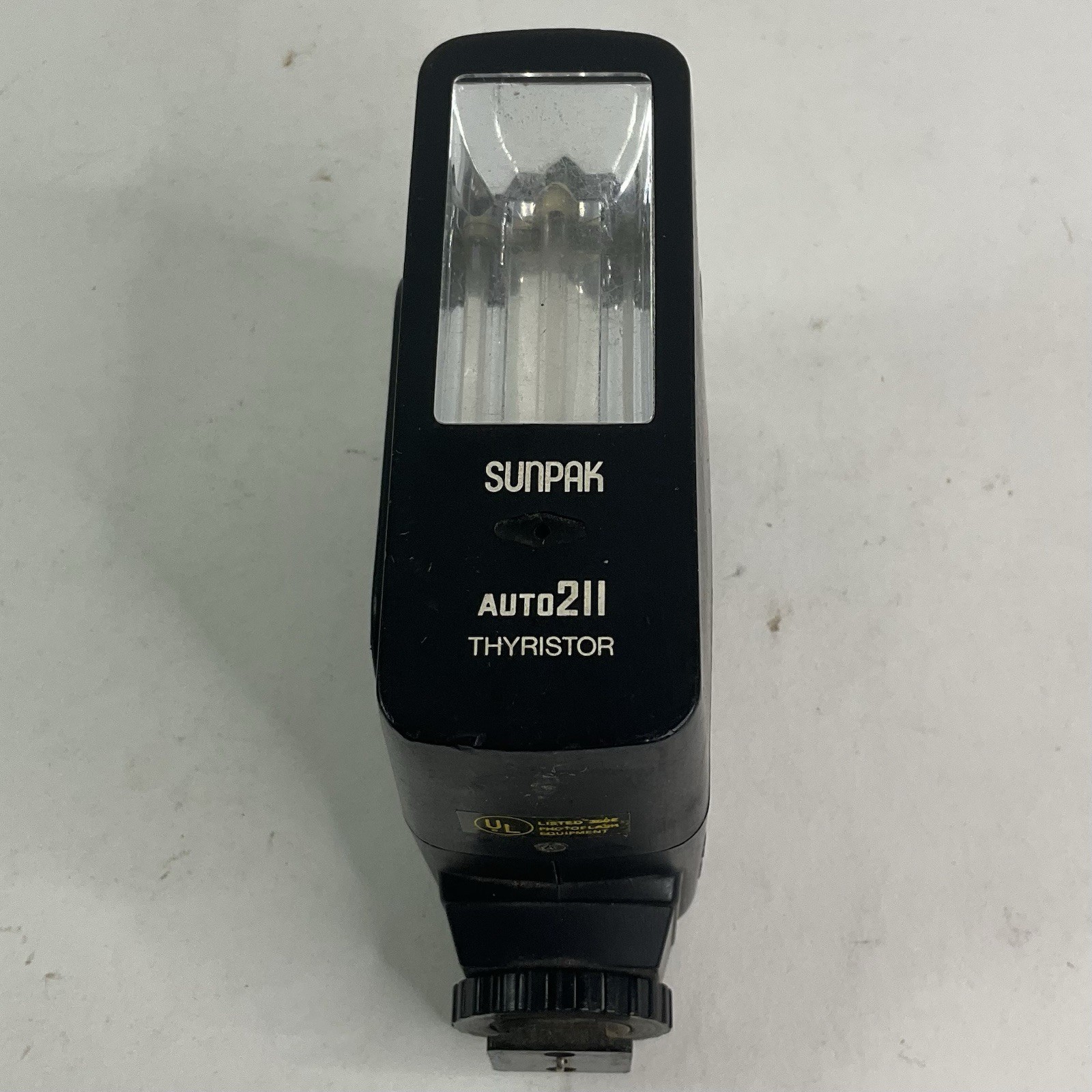 Vintage Sunpak Auto 211 Thyristor Film Camera Flash Attachment Untested