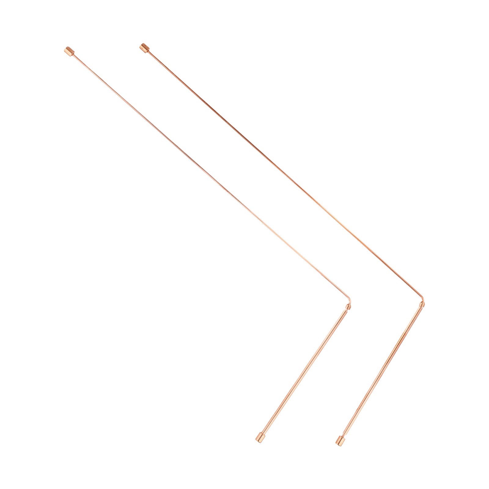 Set of 2 Copper Detector Rods for Water Divination and Treasure Hunting