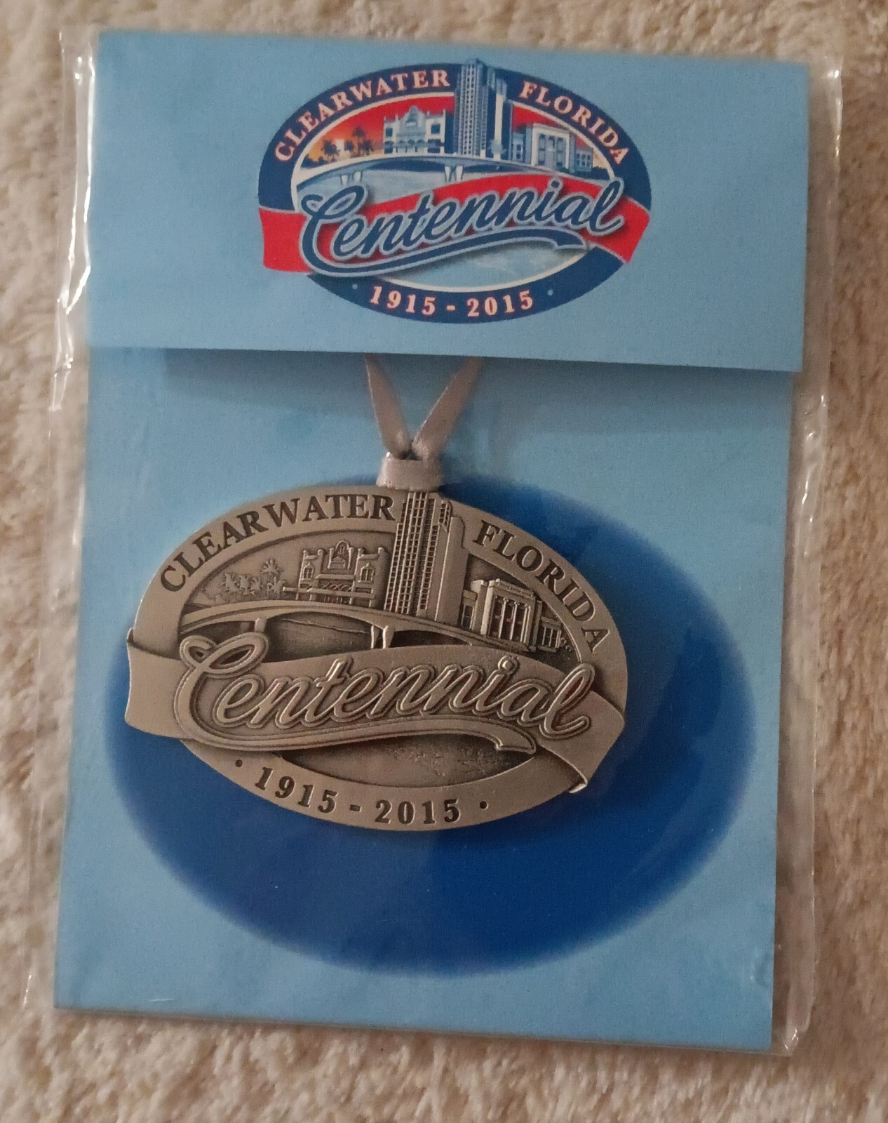 NEW Clearwater Florida Centenial Aitkens Pewter Limited Edition Ornament