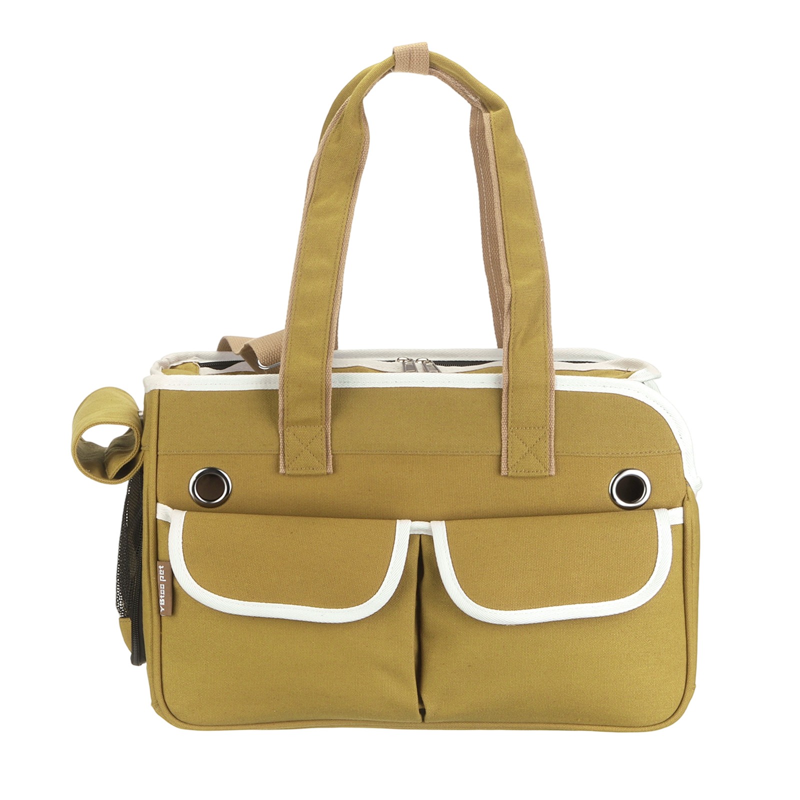 Cat Carrier for Pet Adjustable Strap Dog Carrier Cat Carrying Case Caramel