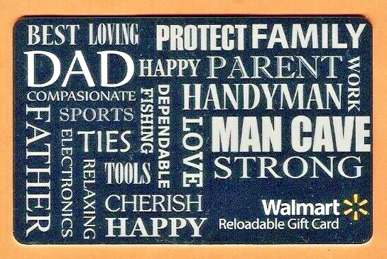 Collectible Walmart Gift Card - DAD, Parent, Man Cave - No Cash Value - FD40732