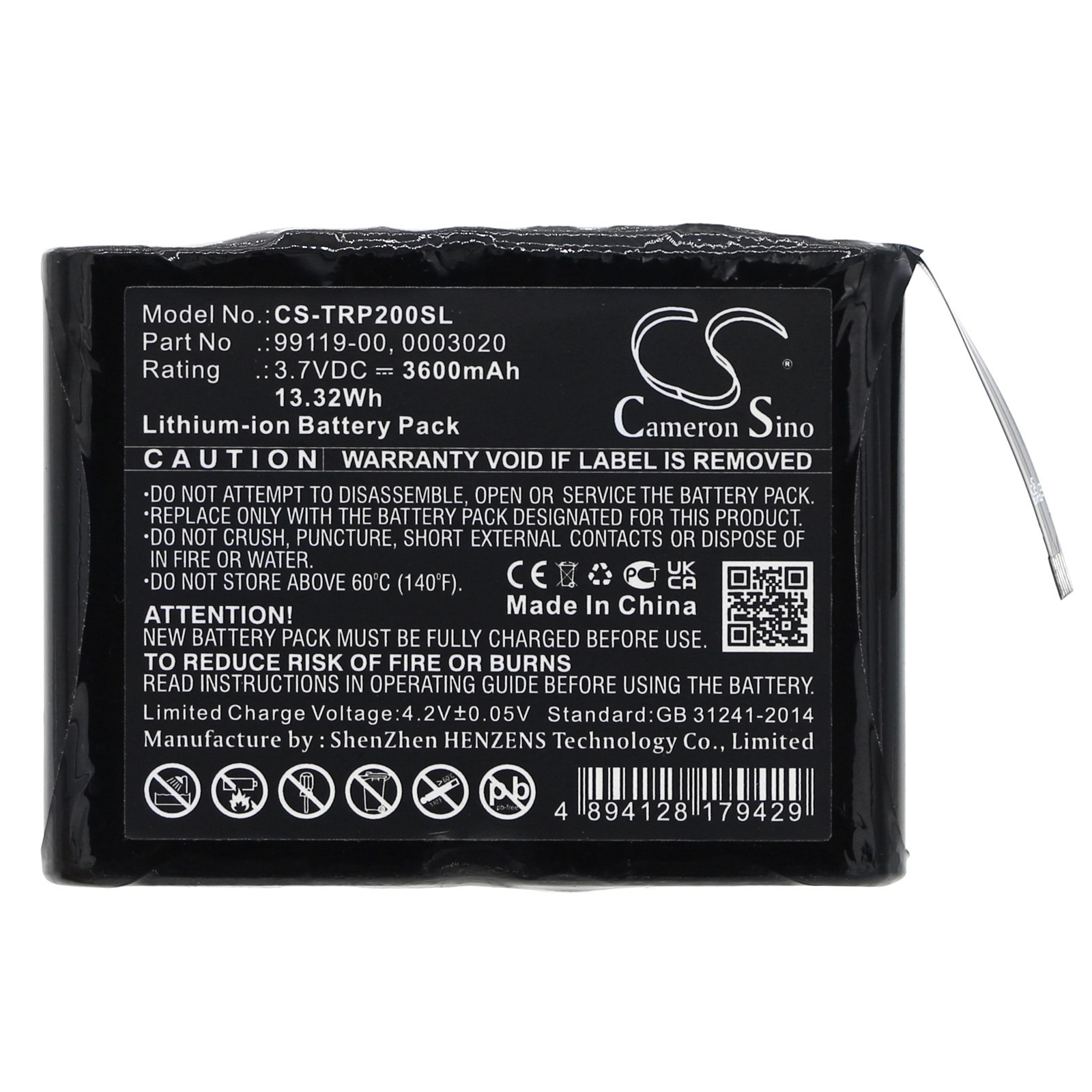 BATTERIE Li-Ion 3.7V 3600mAh Type 99119-00 0003020 For Trimble PG200 R1