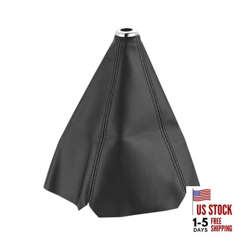 Car Gear Shift Boot Cover, Automotive Gear Shift Boot Shifter Knob Dust Black