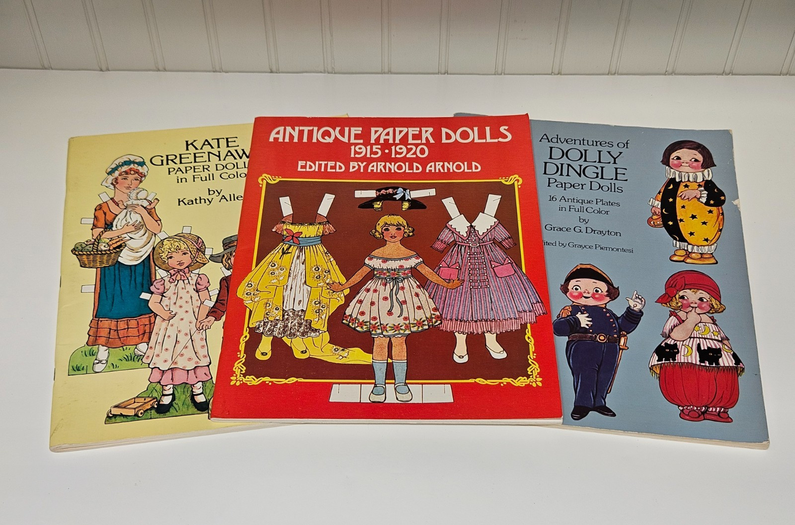 Set of 3 - Vintage NOS 1975-1981-1985 Paper Doll Punch Out Books