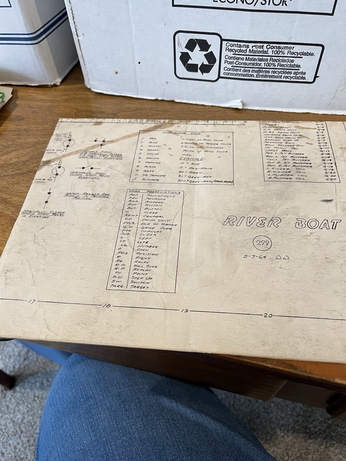 River Boat Pinball Schematic