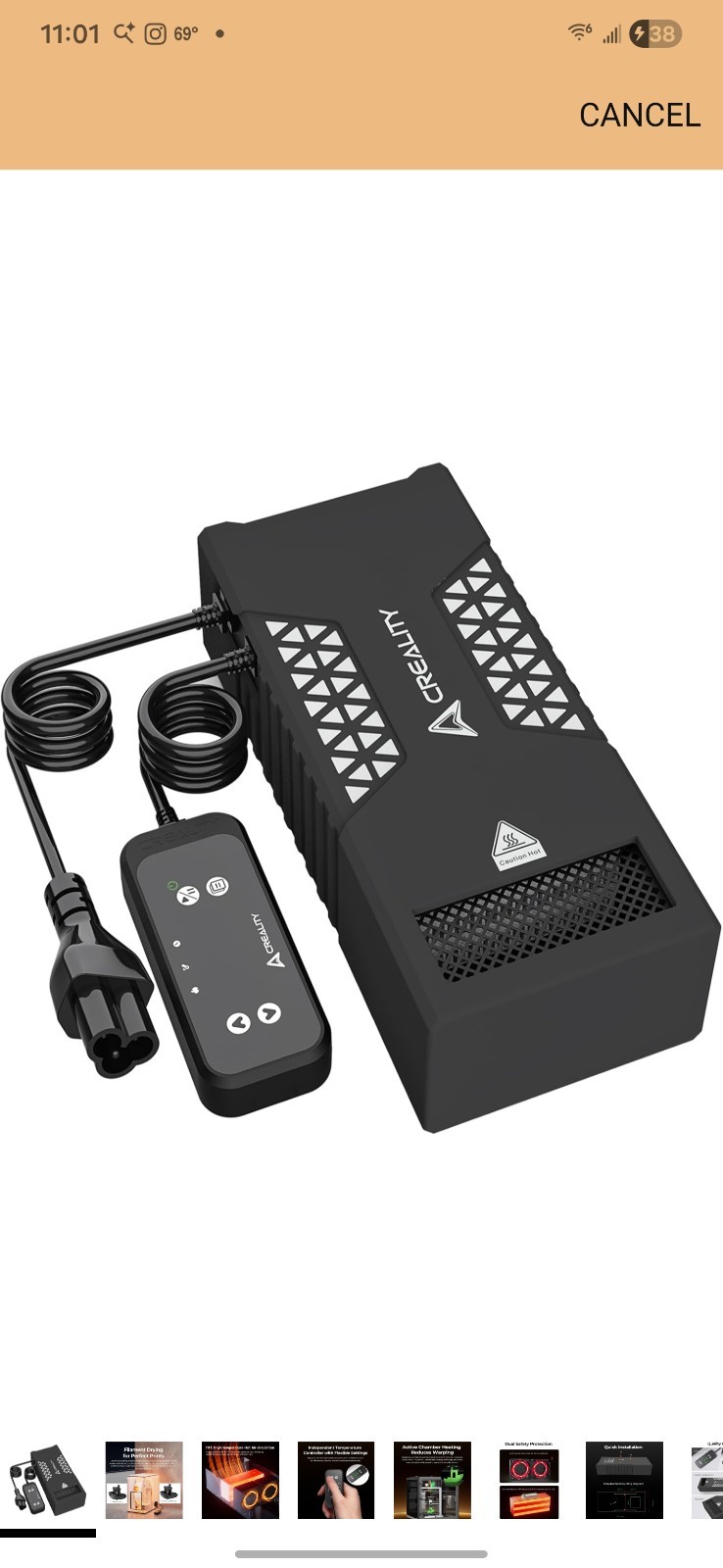 Creality 3D Printer Heater, PTC Chamber Heater 400W - 