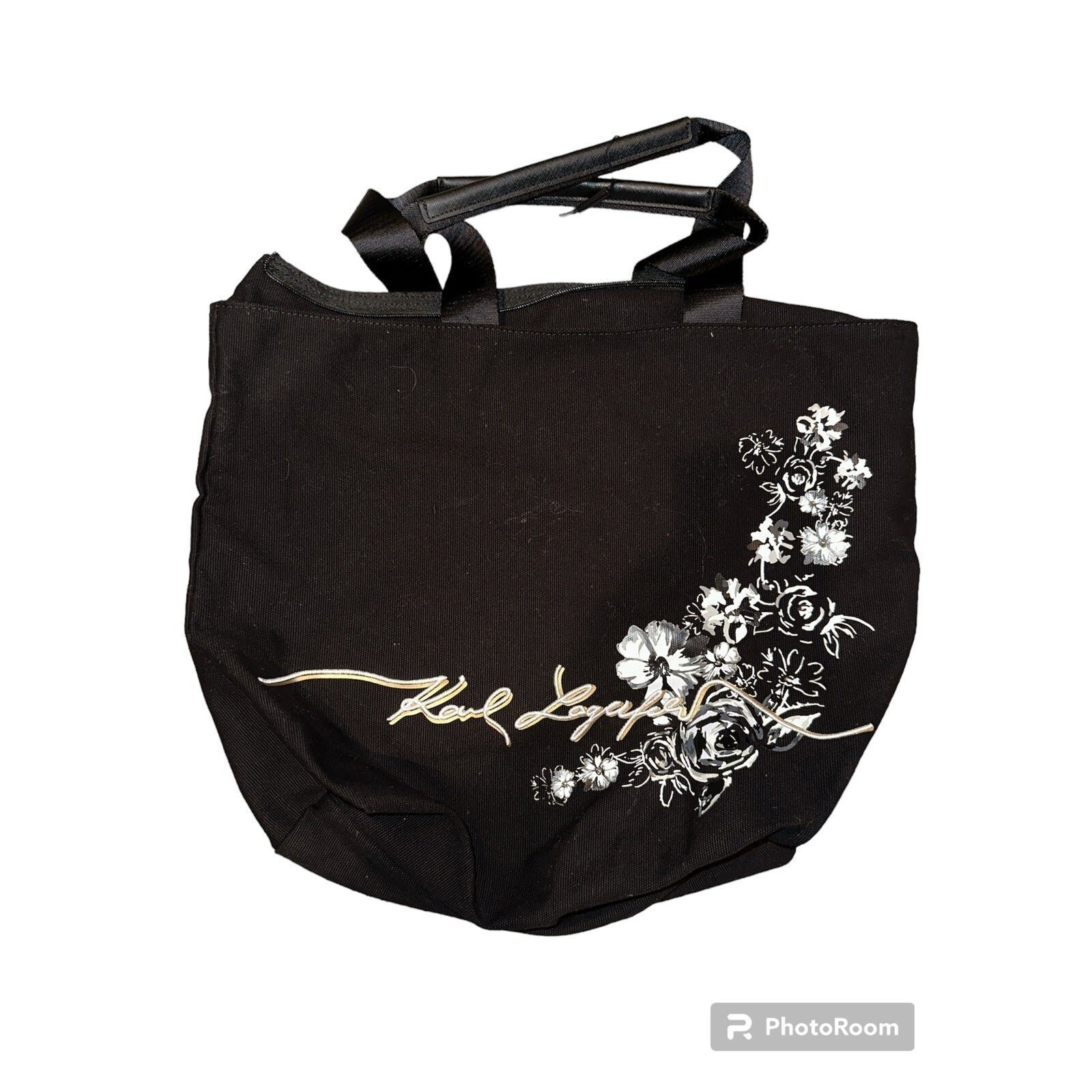 karl lagerfield canvas bag new without tags
