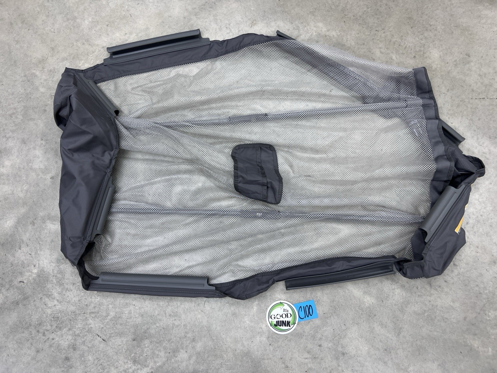 Graco Pack N Play Playpen Clip On Mesh Bassinet Insert & Poles Only~