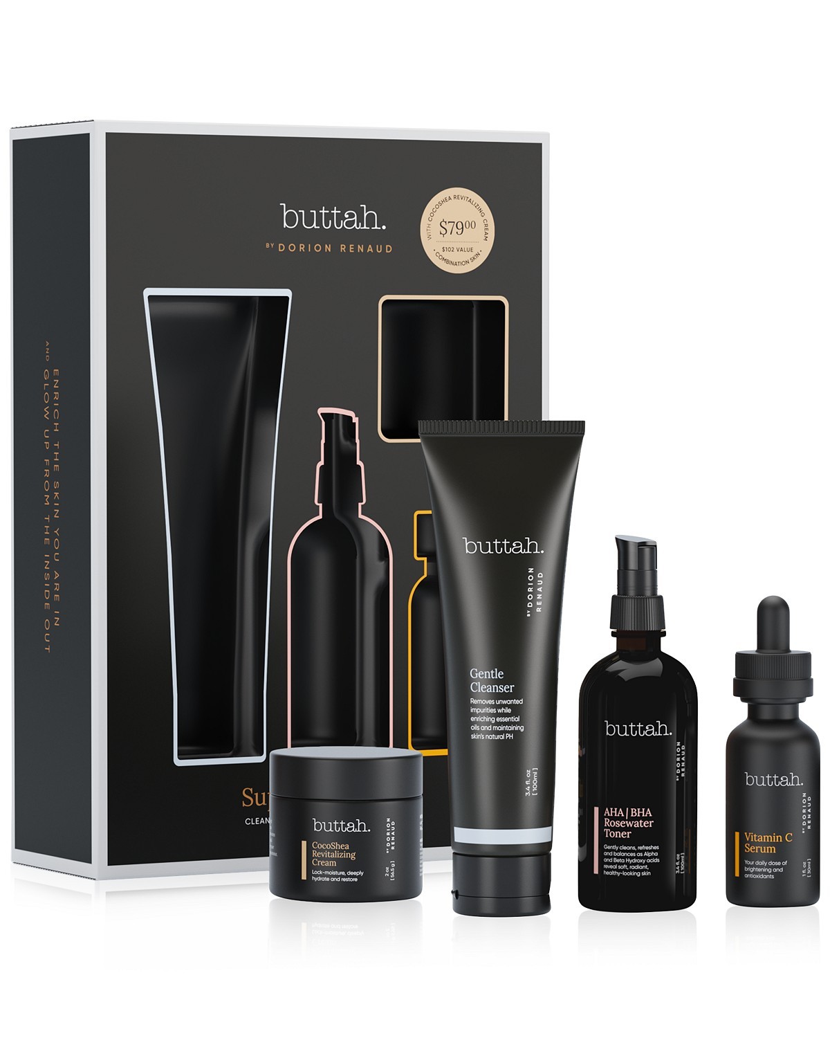 Buttah Skin-4-Pc. Supreme Skincare Set featuring CocoShea Cream|21038