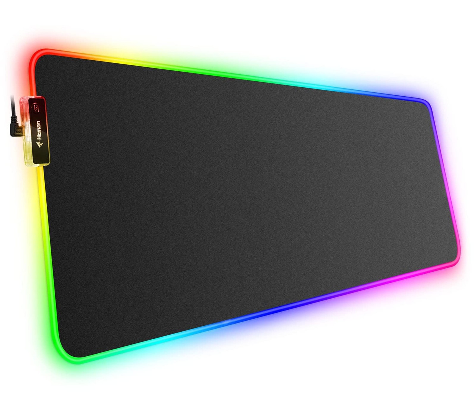 Hcman RGB Gaming Mouse Pad, Large Mousepad with Led Light, PC Gaming Accessor...