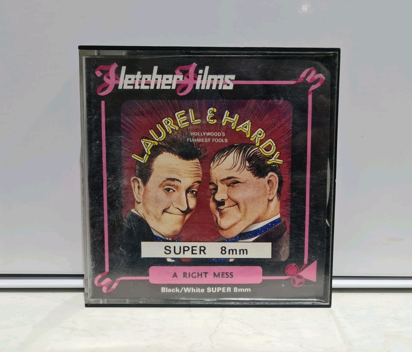 Vintage Laurel & Hardy "A Right Mess" 8mm Film Reel Super 8