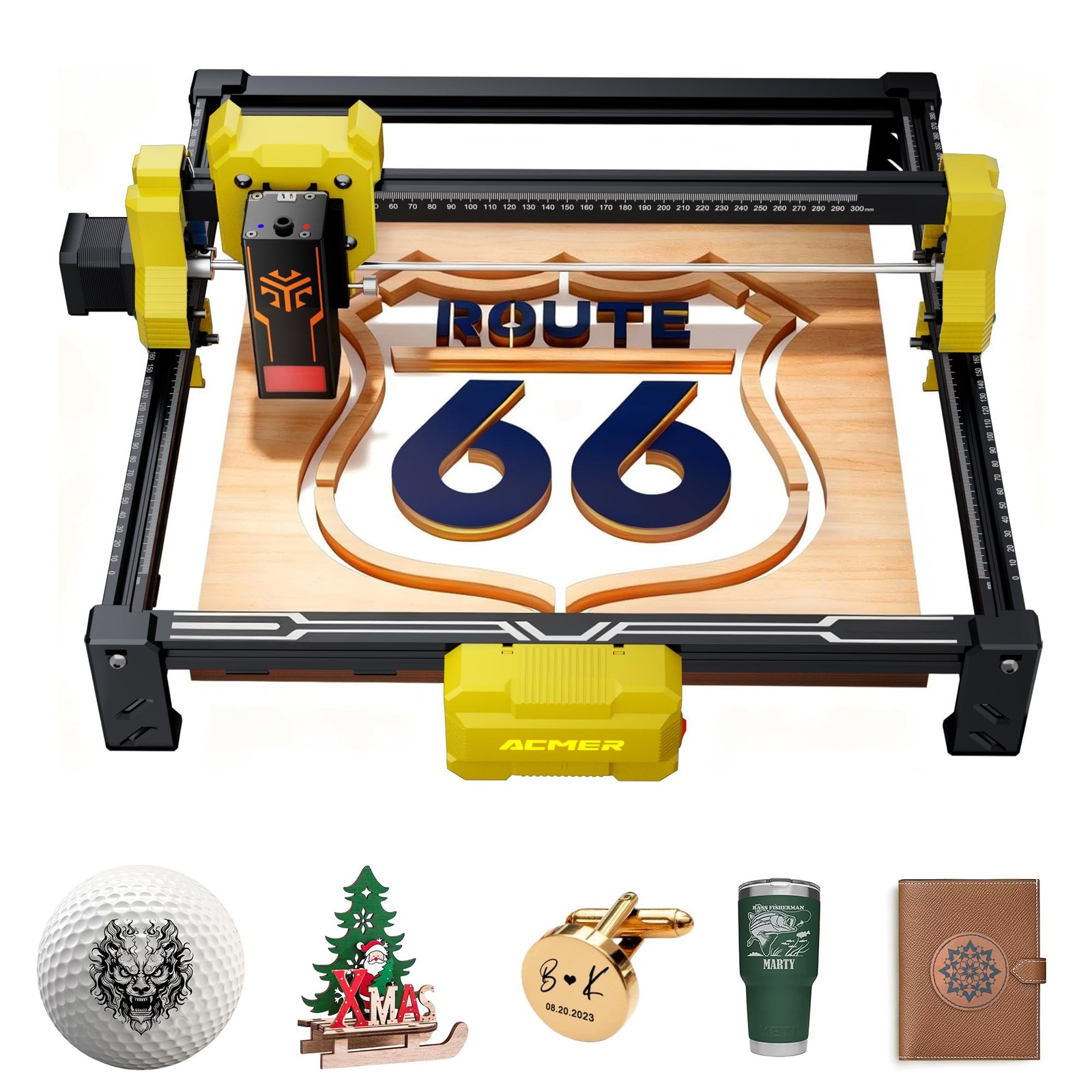 Laser Engraver, S2 Laser Cutter Machine 12,000mW, 72W Output, 0.01mm Precisio...