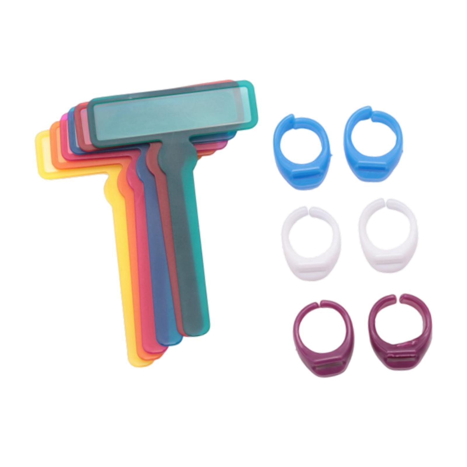 6x Guided Reading Strips Colorful Text Overlays Reusable for Beginner Reader