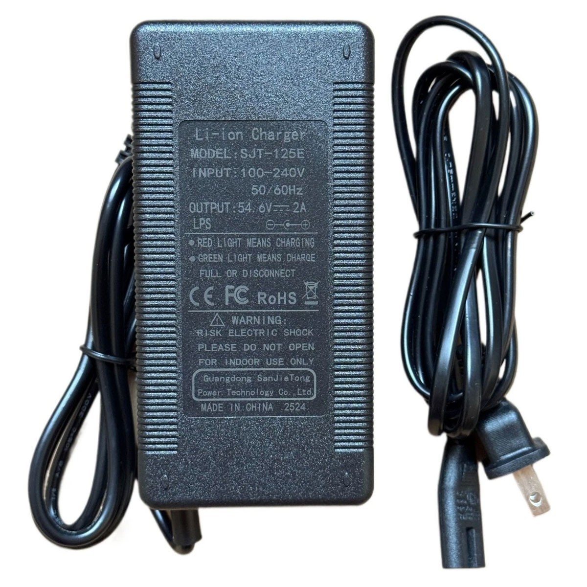 54.6V 2A AC/DC Adapter Charger For 48V Kandi Trail King E500 Power Supply Cord