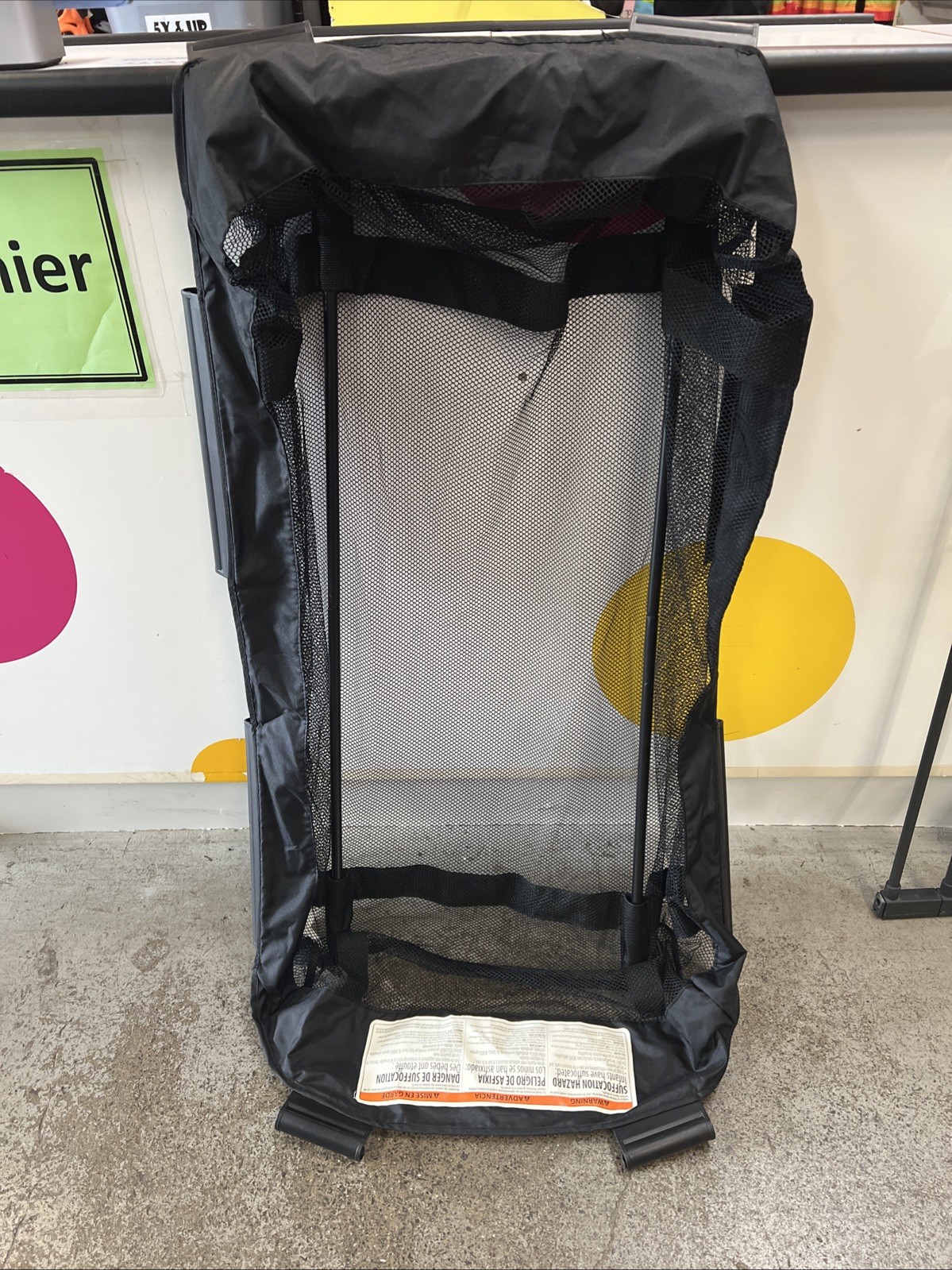 Baby Trend Playard Mesh with Poles Bassinet Insert Replacement Part BLACK