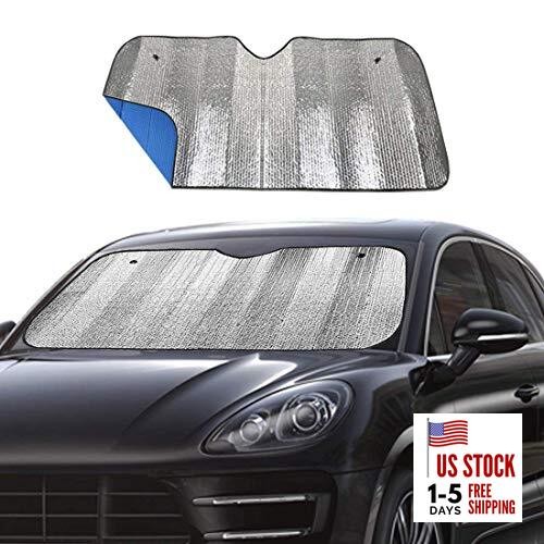 Windshield Sunshade Car Foldable UV Ray Reflector Auto Front Window Sun Blue