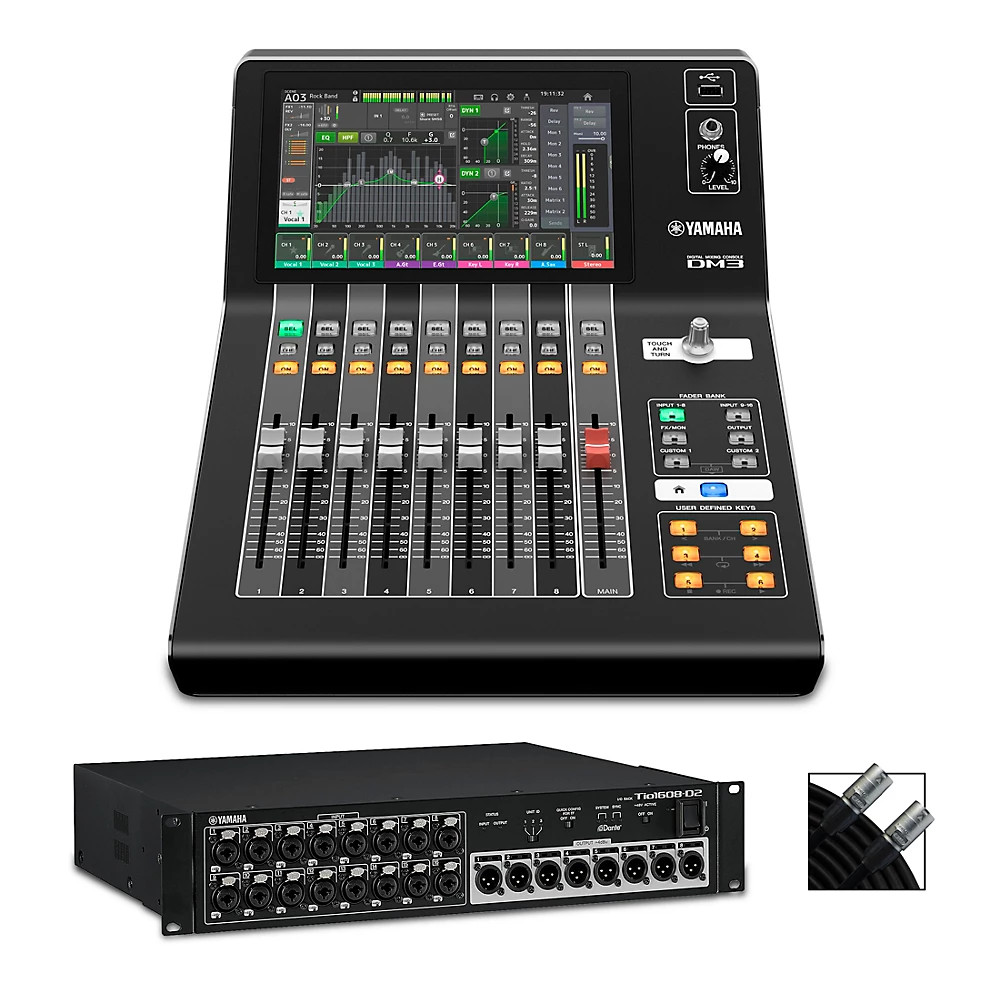 Yamaha DM3-D Ultracompact Digital Mixer w/Stage Box/Shielded Cable