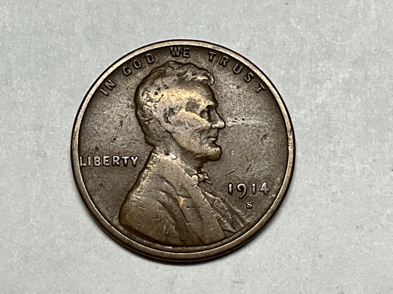 1914 S Lincoln Wheat Cent #2