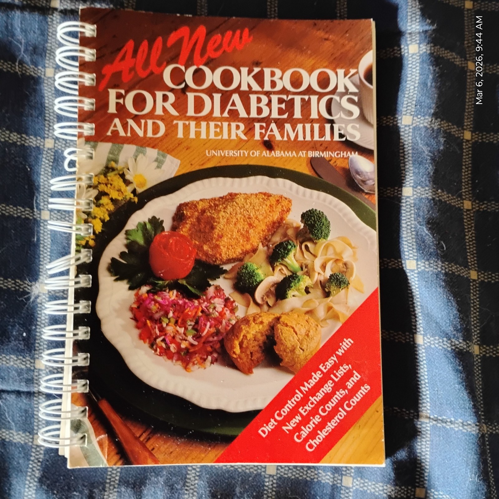 ALL NEW COOKBOOK FOR DIABETICS & THEIR FAMILIES BY UNIV OF ALABAMA AT BIRMINGHAM