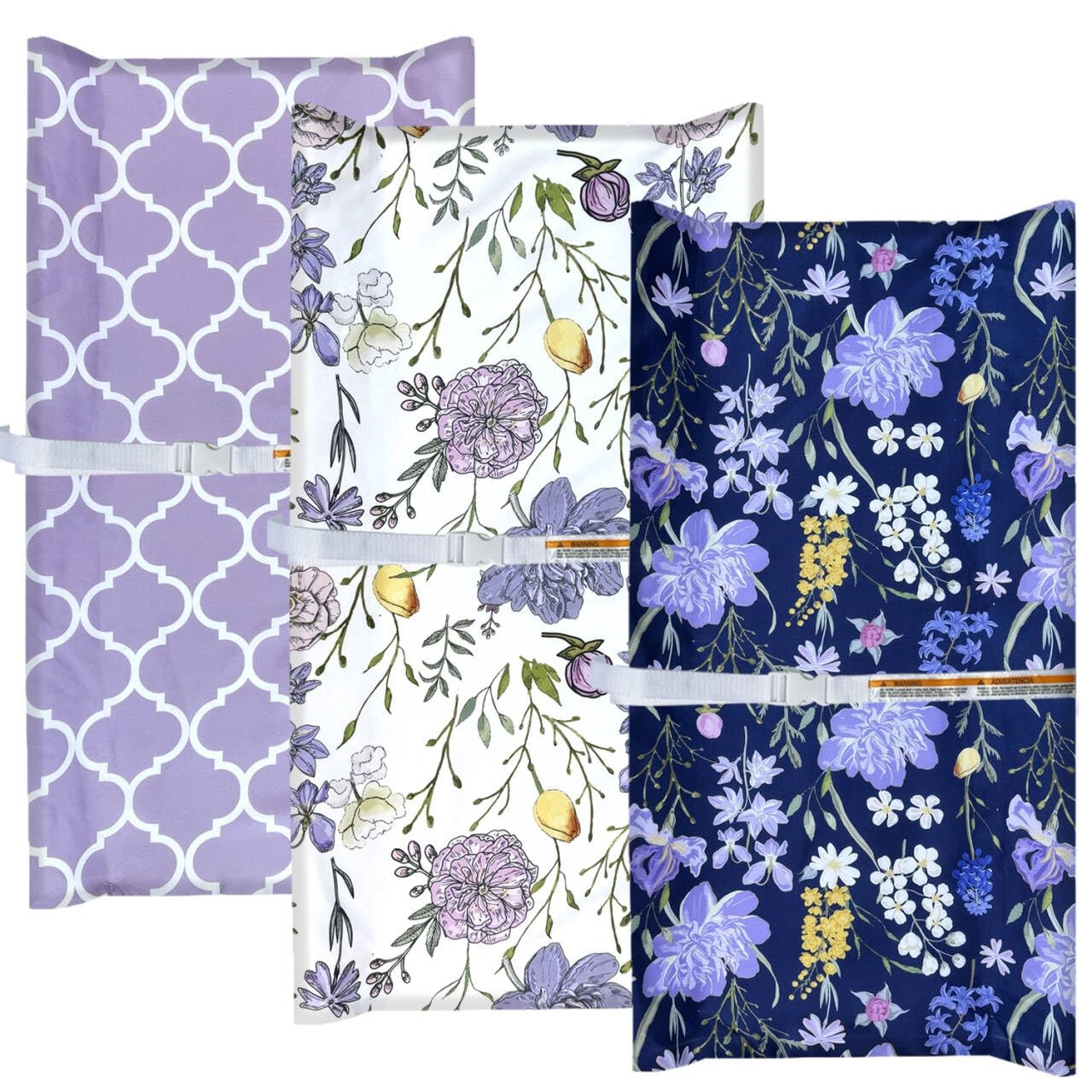 3 Pack Changing Pad Covers, 32" x 16" Ultra Soft Microfiber Diaper Change Tab...