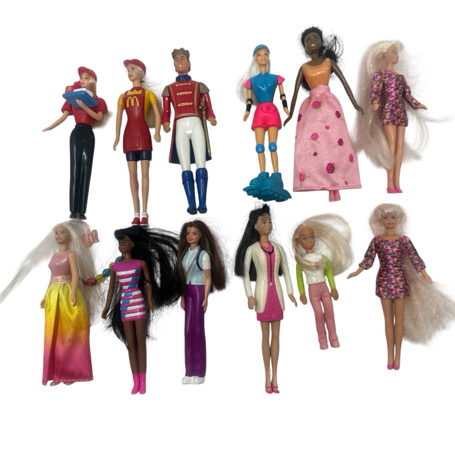 Lot of 12 Vintage Barbie McDonald's Happy Meal Toys