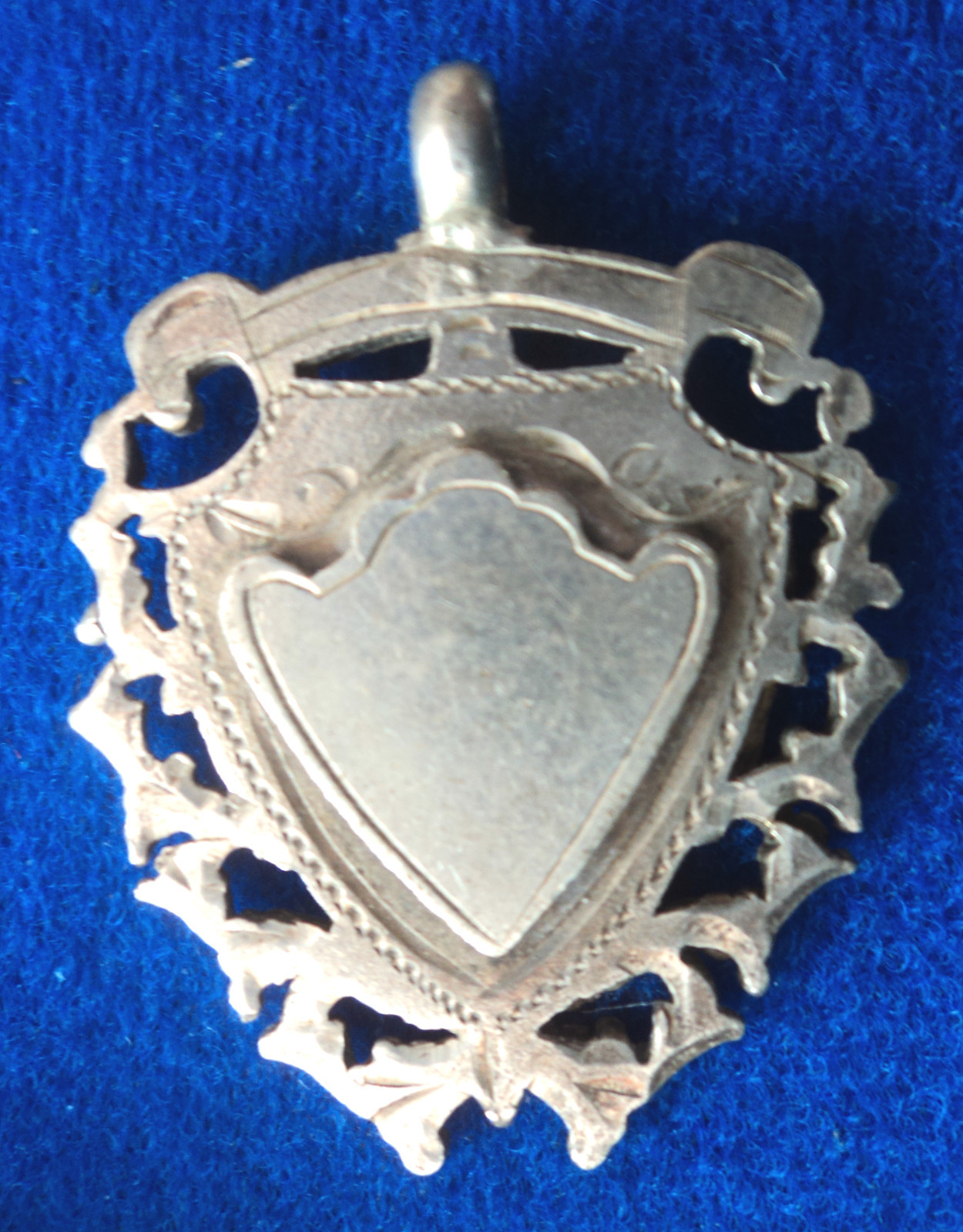 Vintage Sterling Silver Fob Medal / Pendant -  h/m 1900 William Hair Haseler
