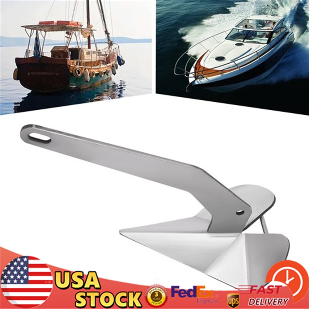 Delta Boat Anchor 22 lb 10 kg 316 Stainless Steel, Fixed Boats from 28-42ft*