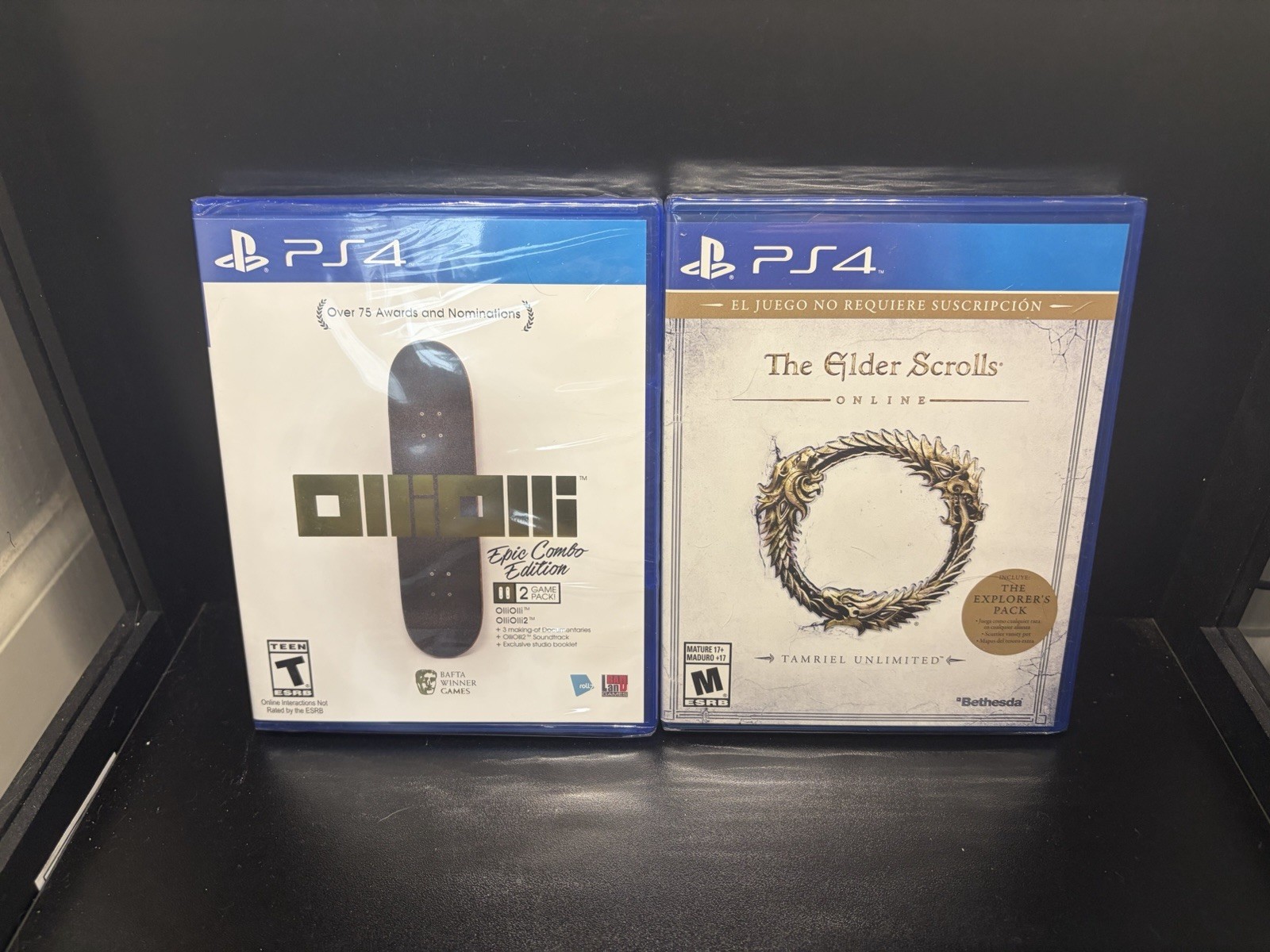 OlliOlli Epic Combo Edition, Plus The Elder Scrolls PlayStation 4 New Sealed