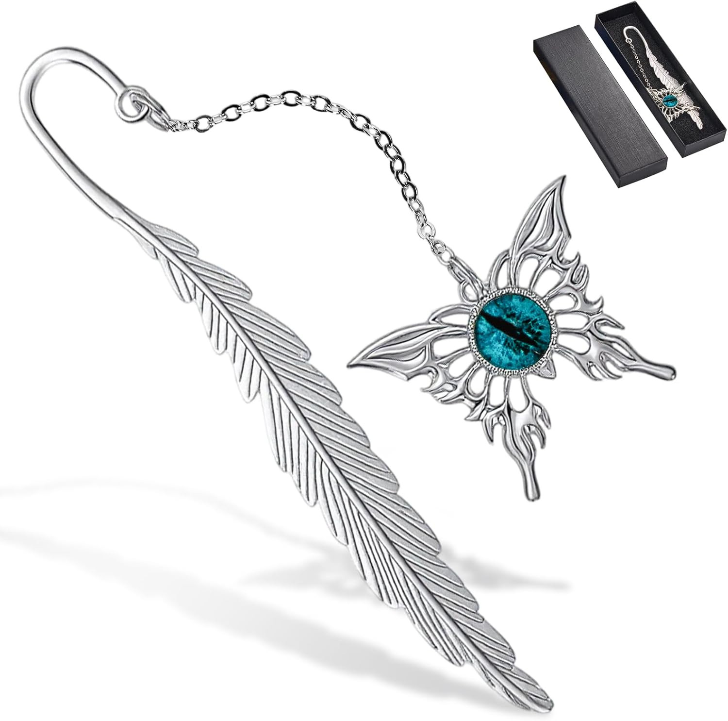 Butterfly Feather Pretty Personalized Cool Unique Metal Bookmark Book Marks for 