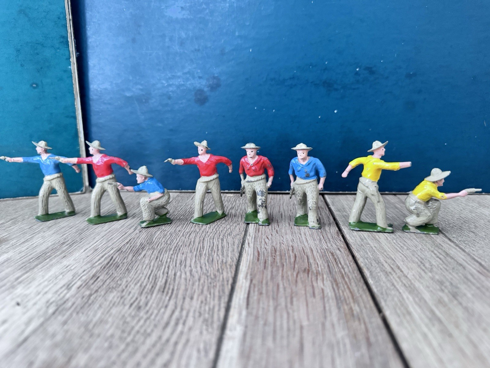 Britains: Rare 2nd Grade Cowboys. Post War c1950s. Unboxed.