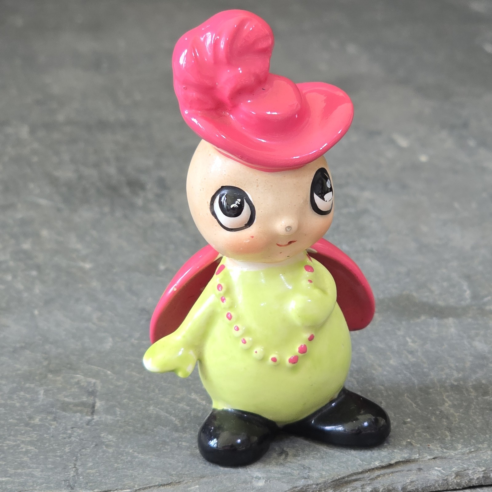 Vintage Mid-Century Josef Originals Ladybug Figure Beetle Lady Bug Tiny Insect