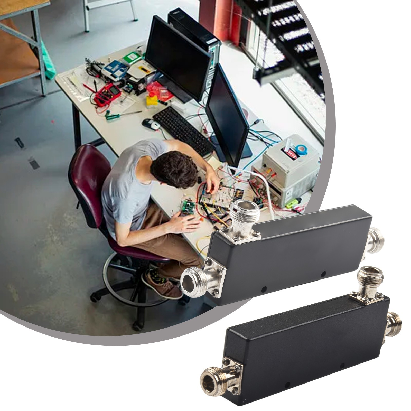 RF Coaxial Directional Coupler 800 2500MHz 200W for Signal Monitoring