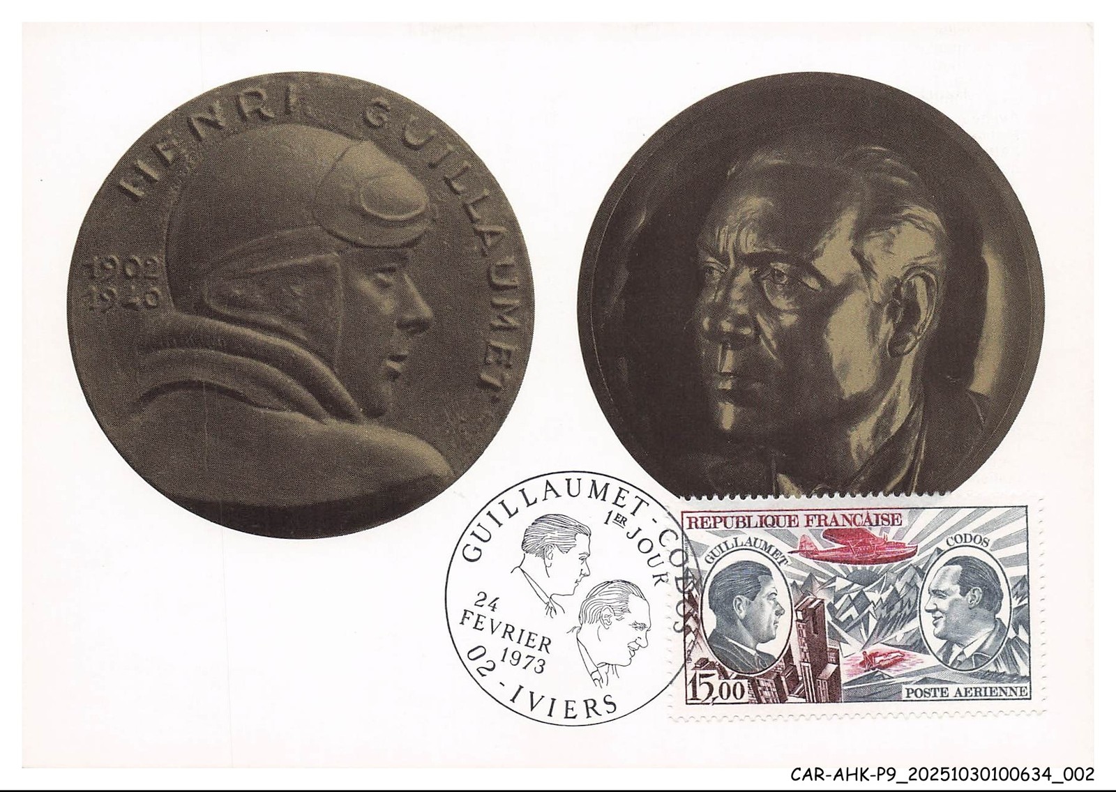 Car Ahkp9 0489 Maximum Cards - Aviation - Henri Guillaumet - Paul Codos - 197