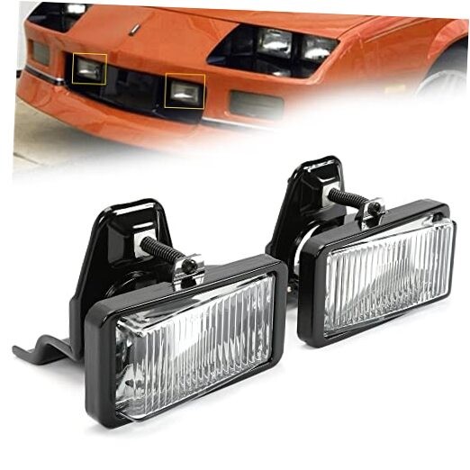  Fog Light Lamp Compatible with 1985-1992 Camaro Coupe IROC-Z Z28 Pair L&R 