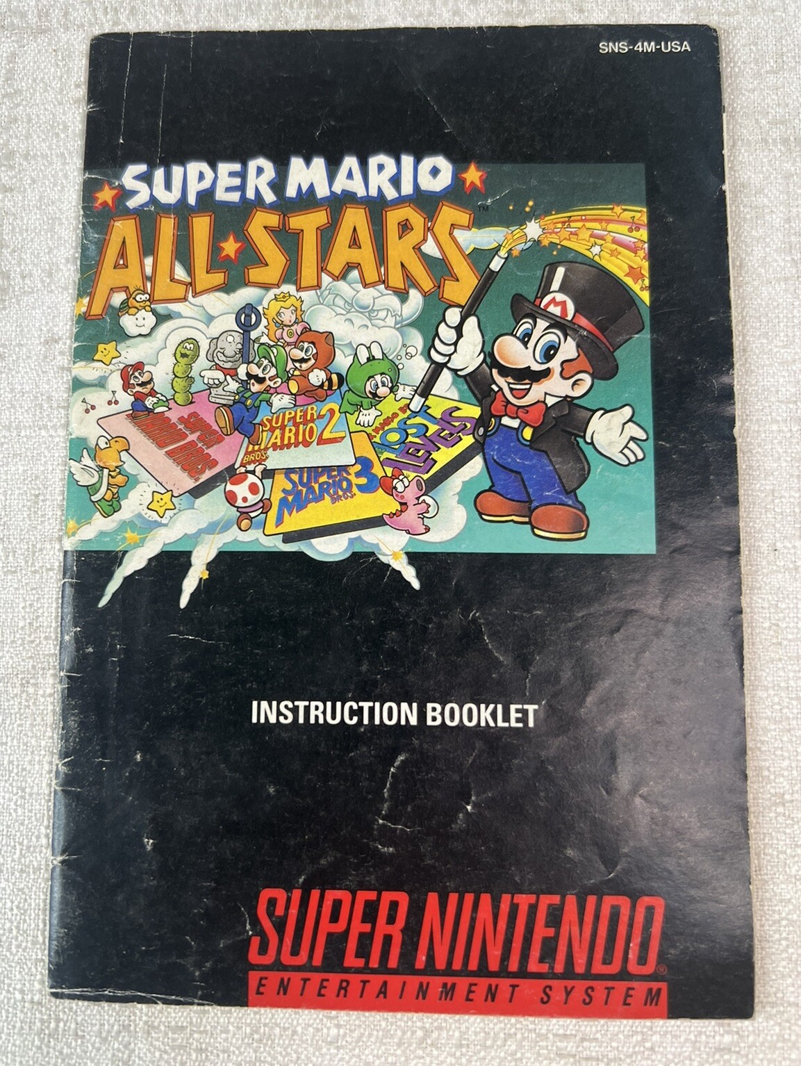 Super Mario World Super Nintendo SNES Instruction Manual Only