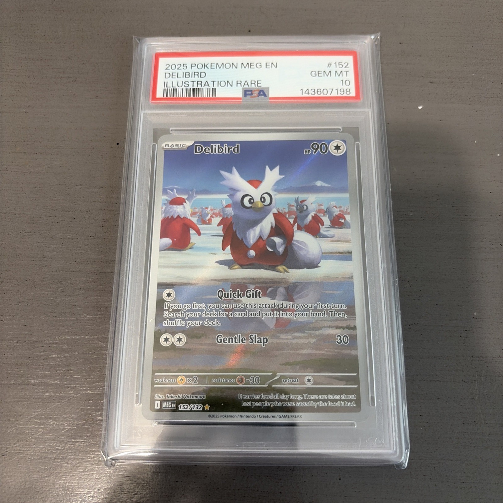 Delibird 152/132 Me01: Mega Evolution Holo PSA 10