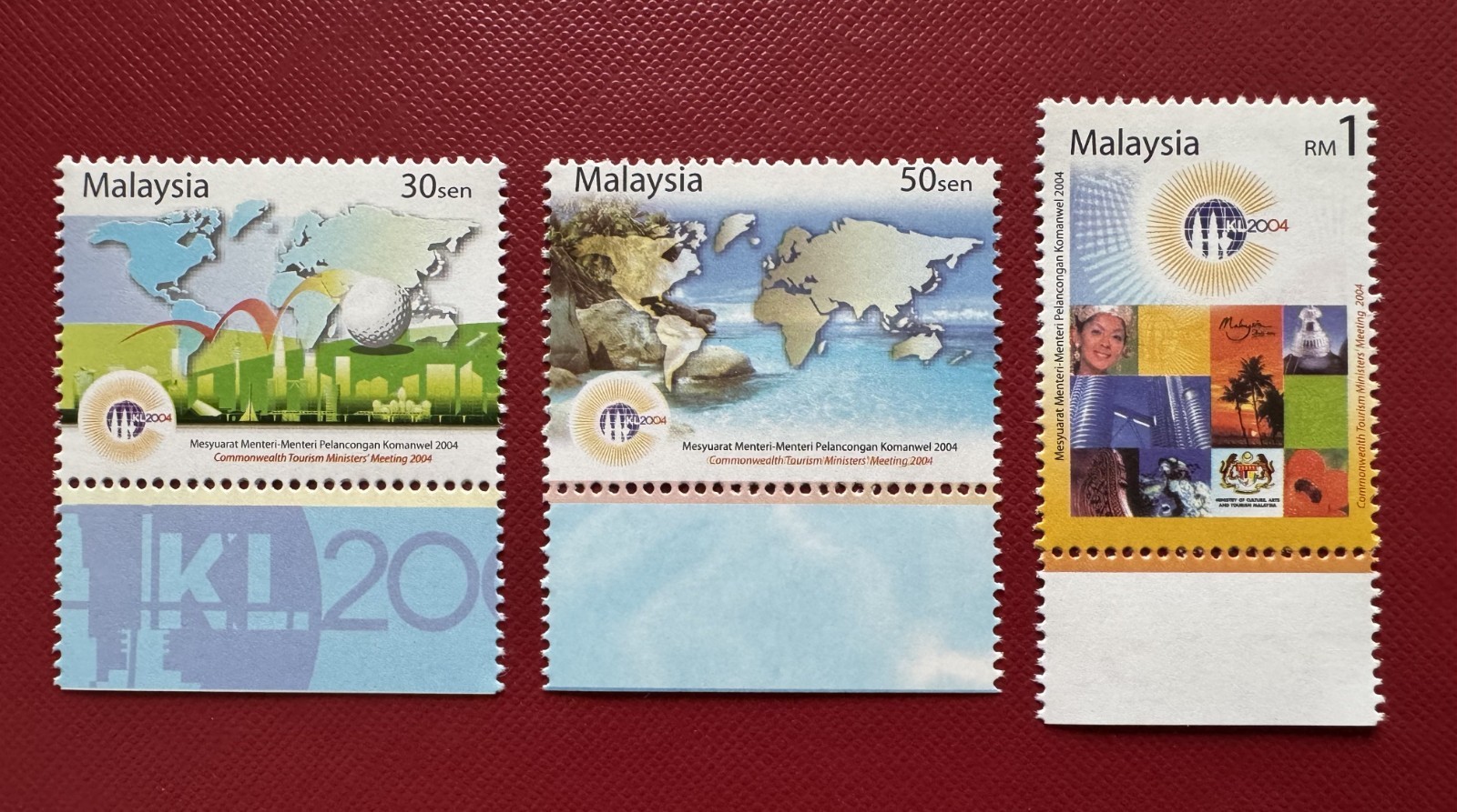 MALAYSIA 2004 Commonwealth Tourism Ministers Meeting KL 3V Set SG#1192-94 MNH