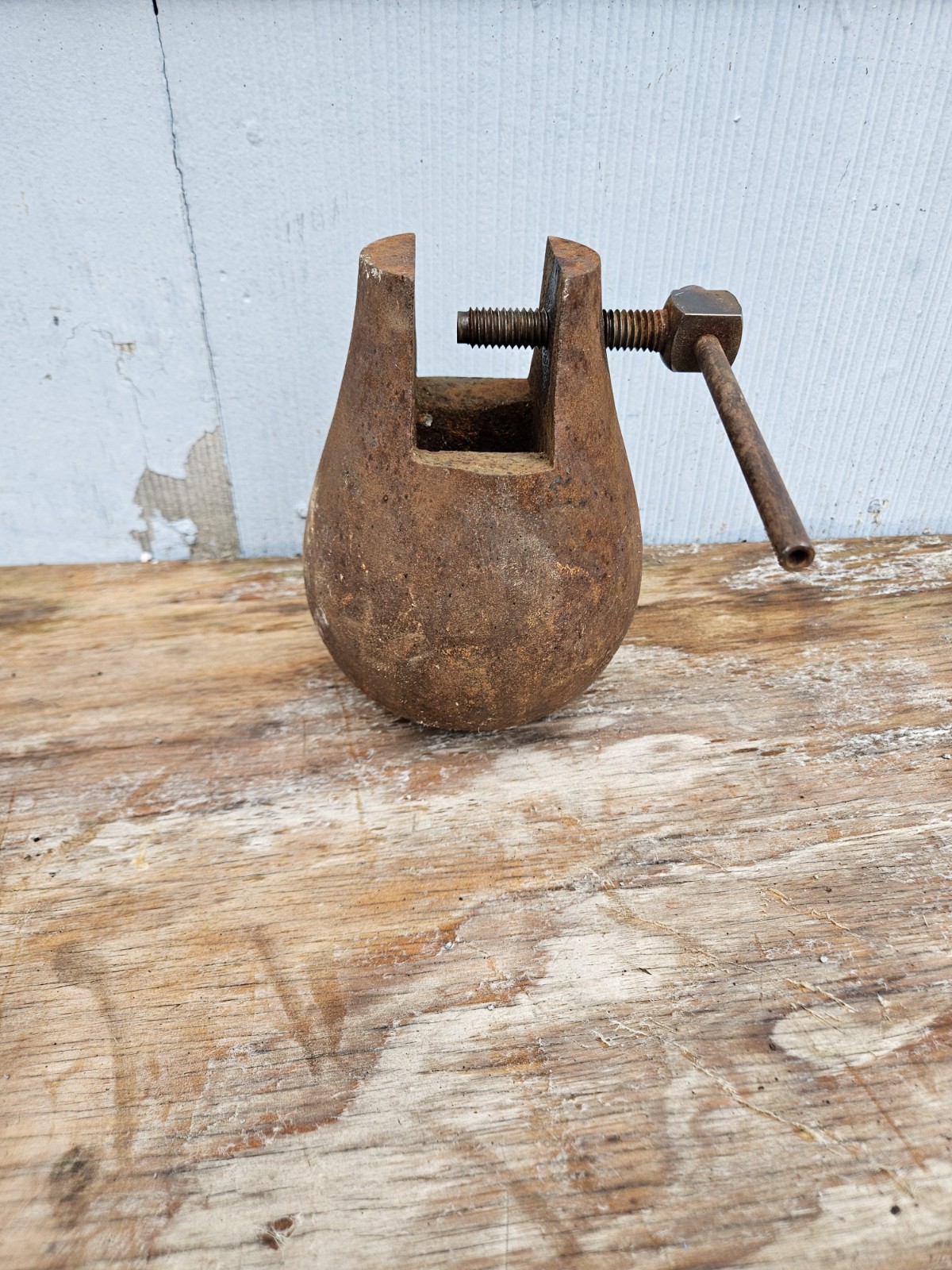 Antique Jewelers Engraving Block Cast Iron 16.5 Pounds