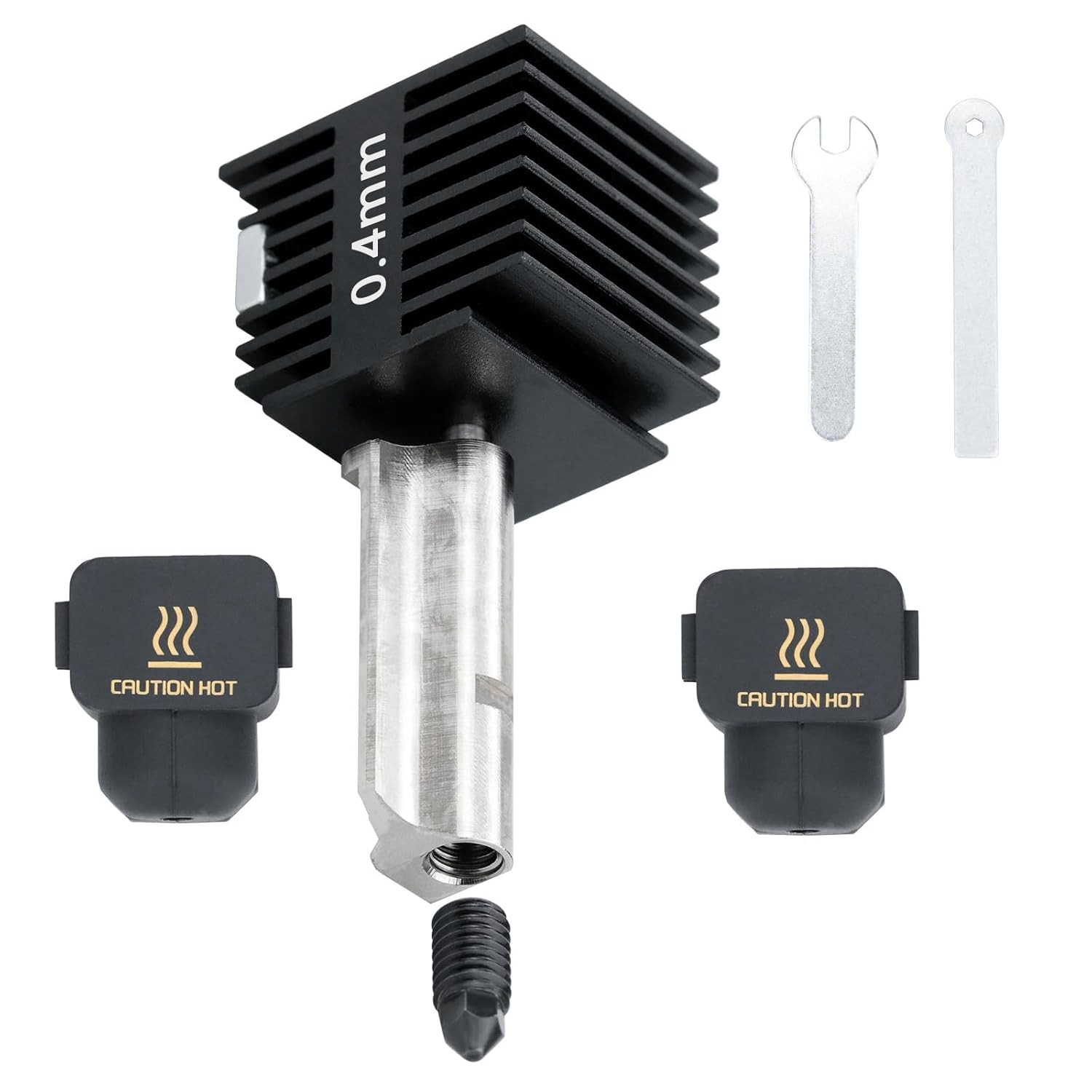 Upgrade A1 Hotend Print Head High Temperature Hardened Steel Nozzle Hot End w/ 2