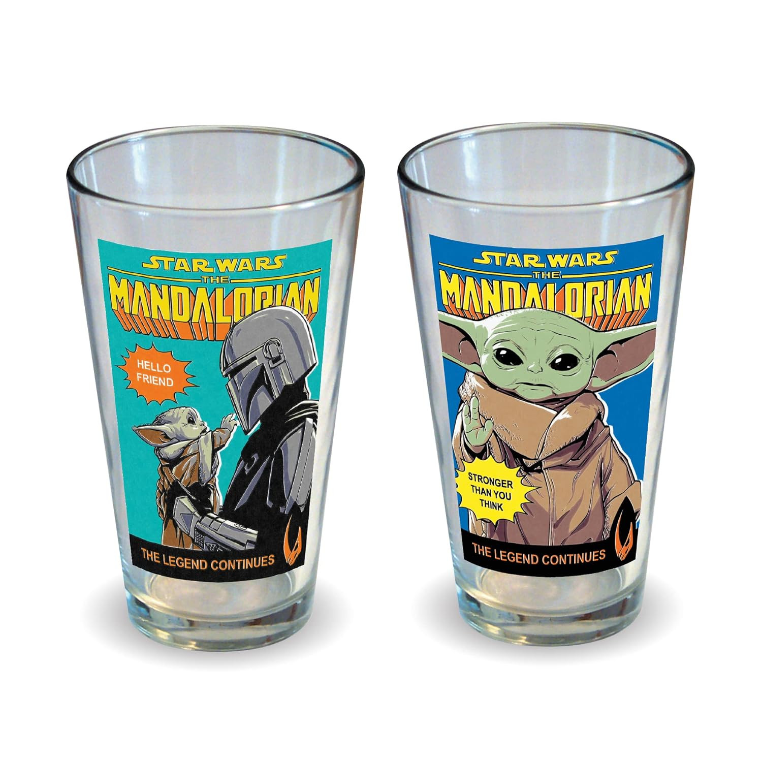 Star Wars Mandalorian: the Child Comic Covers Pint Glass Set 2 Pack (Packaged)