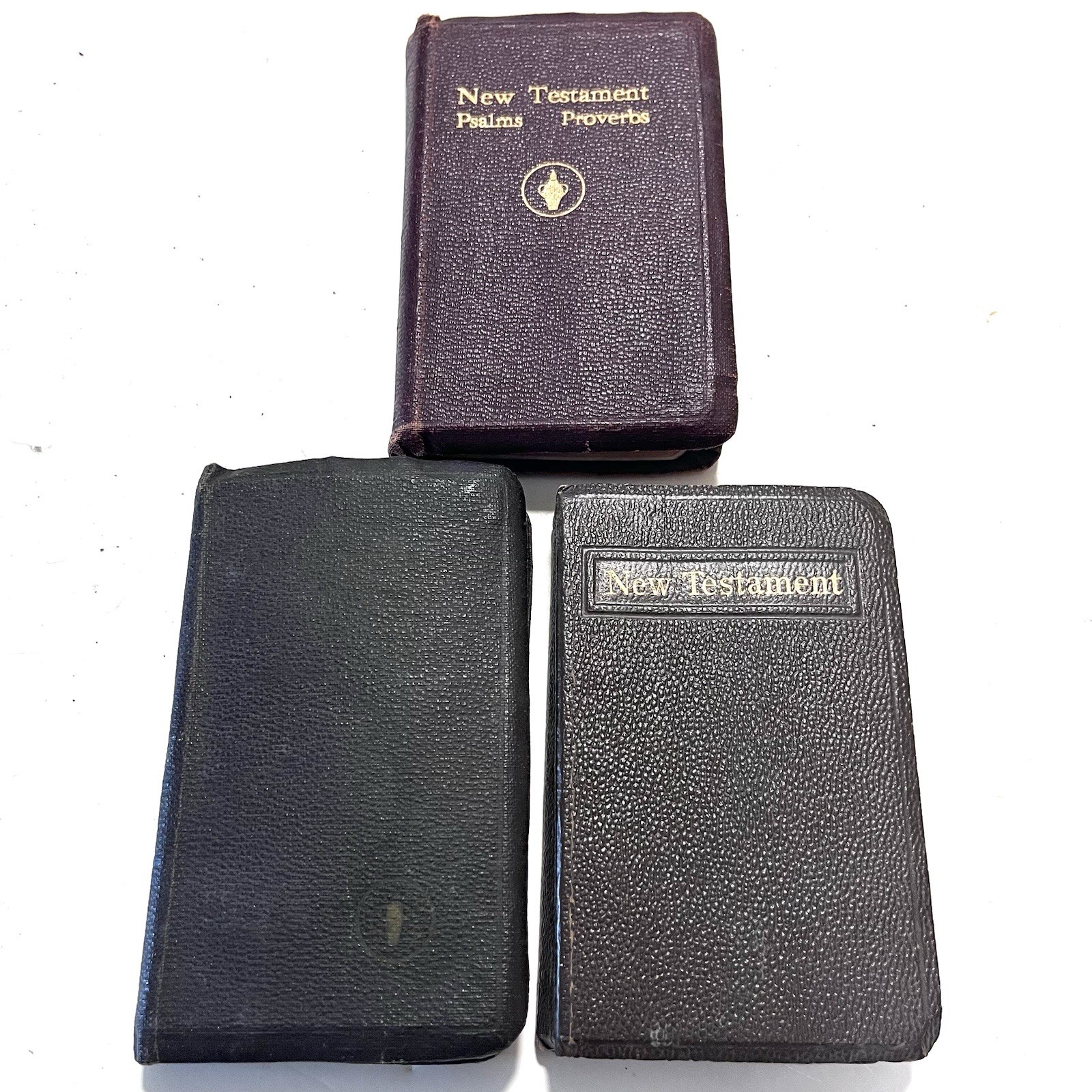 Franklin Roosevelt Vintage 1941 WWII Military Issued Soldier Pocket Bible Lot 3