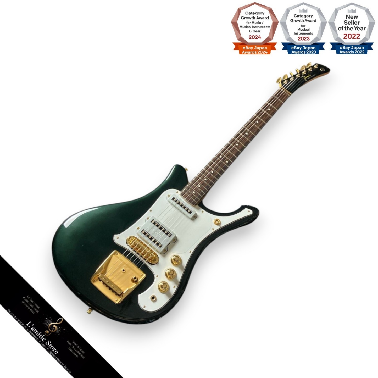 YAMAHA SG7AS 30th Anniversary Limited Mos Green Electric Guitar 1996 Collectibl