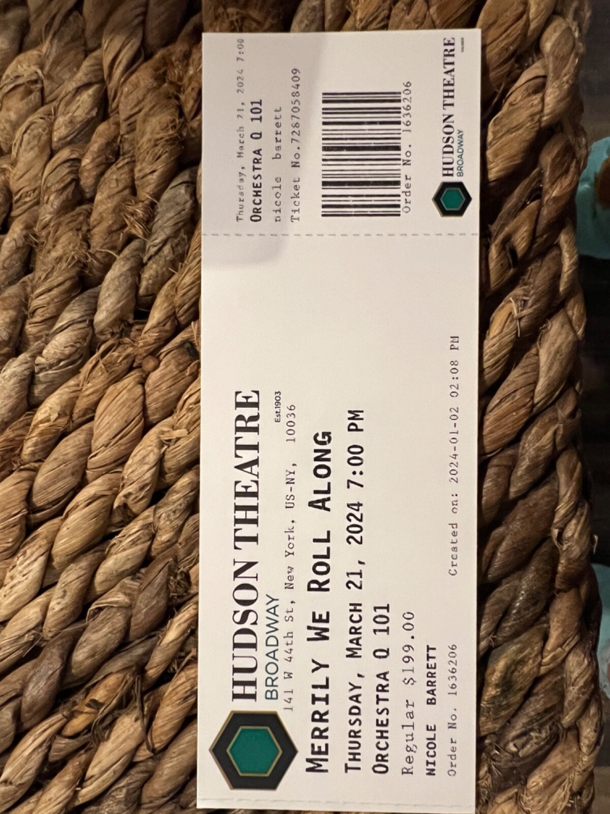 Merrily We Roll Along Broadway theatre tickets